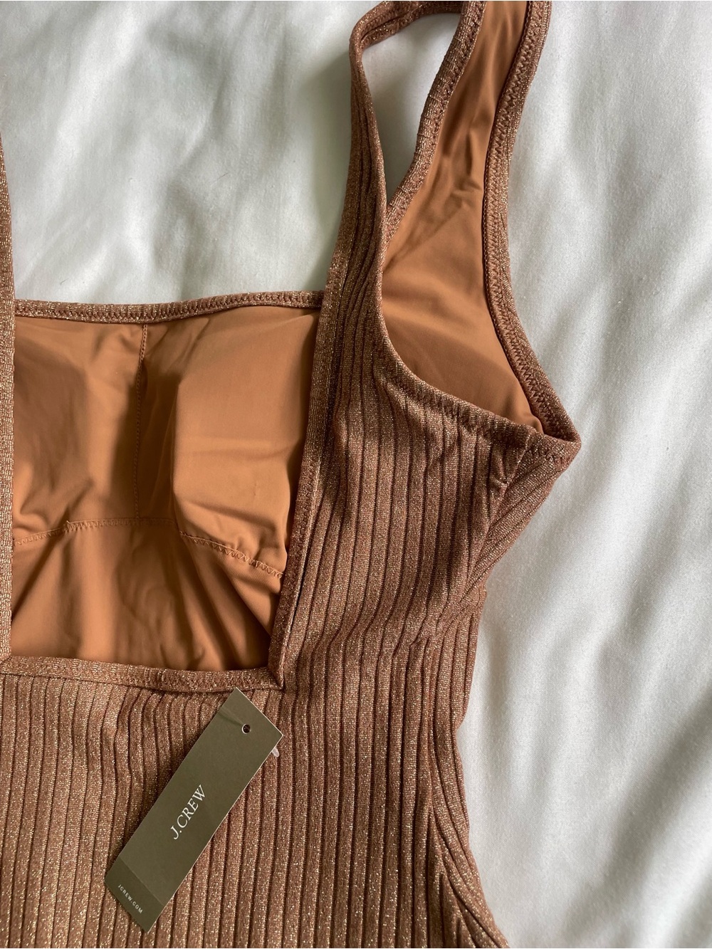 J. Crew Ribbed One-Piece Swimsuit in Brown - Picture 11 of 11